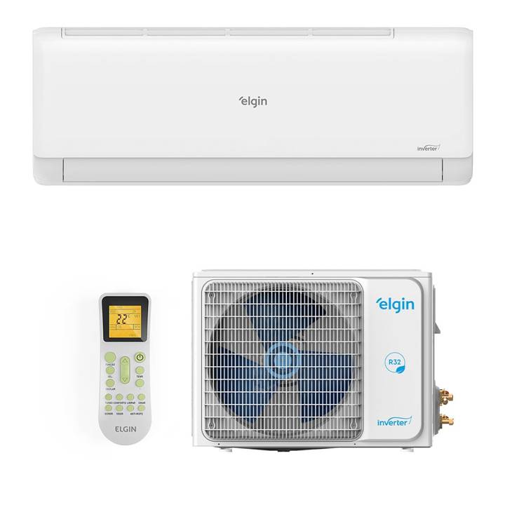 Ar-Condicionado Split Inverter II 9000 BTUs Elgin Eco com Wi-Fi Integrado High Wall Só Frio 45HJFI09C2WC/45HJFE09C2CC 220V