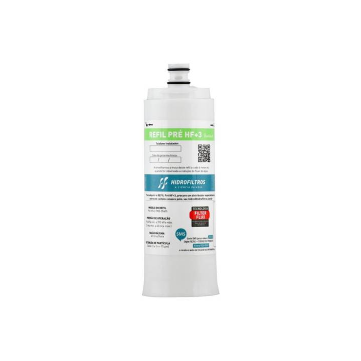 Filtro Refil Hidrofiltros Pré HF+3 para Purificadores de Água 903-0549