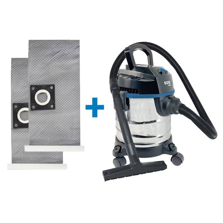 Kit Aspirador de Pó e Água EOS 12 Litros MaxPro 1400W EAI12I 110V + 2 Sacos Extras