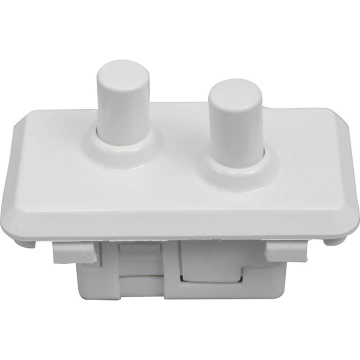 Interruptor Duplo Brastemp/Consul para Refrigerador Duplex W10471975 Branco