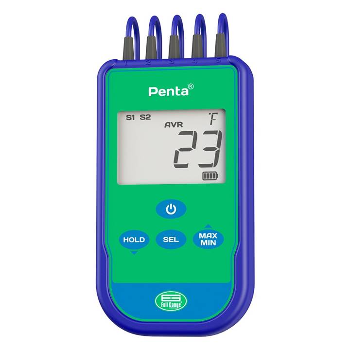 Termômetro Digital Portatil Full Gauge Penta com 5 Sensores